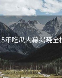 2015年吃瓜内幕揭晓全档案